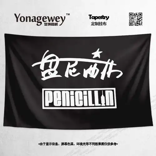 penicillin盘尼西林乐队粉丝现场应援定制周边旗帜海报挂毯