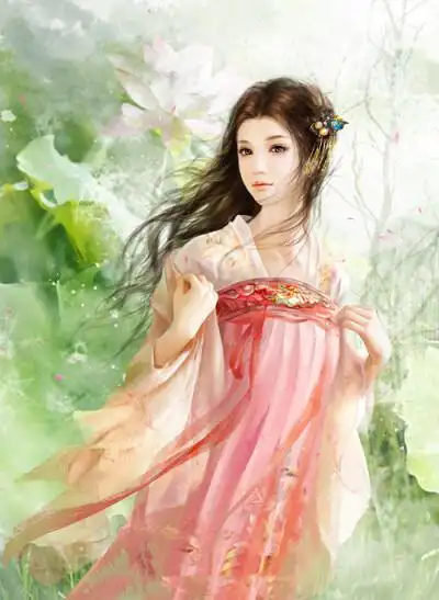 古装女子手绘