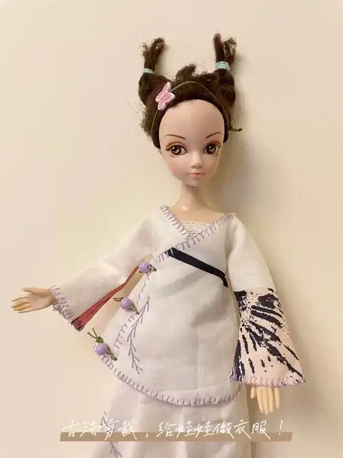 纯手工,缝了我一天#古法剪裁   #给娃娃做衣服  #手工做衣服  #纯手工