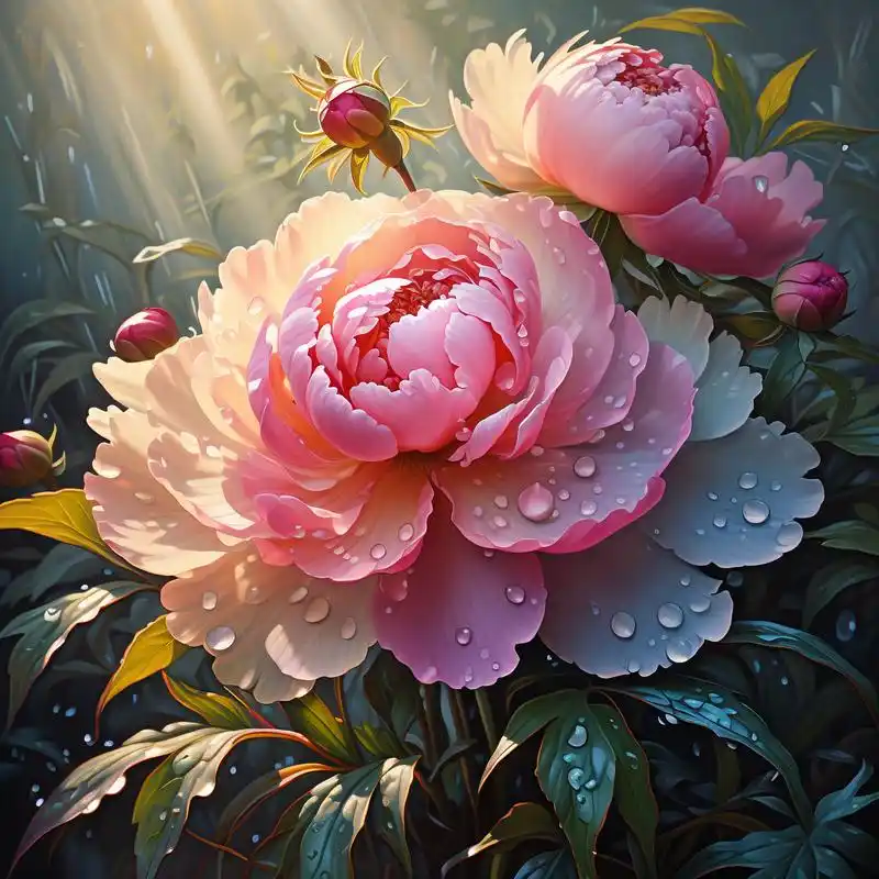 牡丹花象征着富贵与繁荣,让你的微信头像瞬间提升档次.