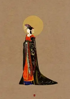 【手绘/插画/漫画】呼葱觅蒜无脸古风图集:一代女皇武则天