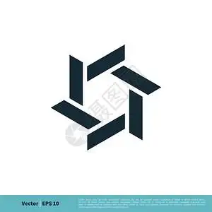 国际奥委会logo六角星图标矢量logo模板说明设计eps10插画