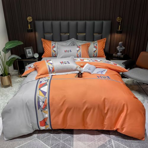 青少年男孩床上用品四件套 英伦学院风四件套条纹青少年轻奢床单男孩