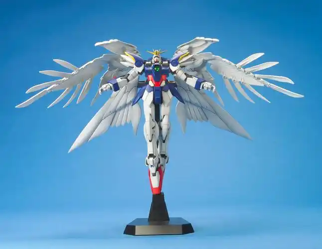 高达现货万代mg飞翼零式ew掉毛天使拼装高达模型专区