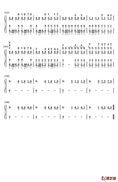 victory钢琴简谱-数字双手-two steps from hell8