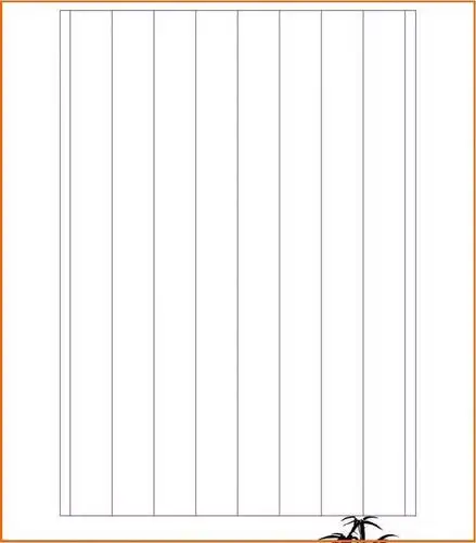 硬笔书法用纸格式7(竖格竖页)