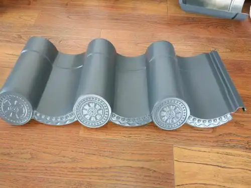 仿古金属瓦图片