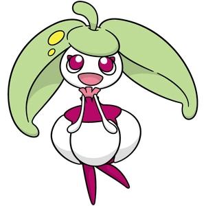 在《宝可梦:剑/盾》中,甜舞妮是由甜竹竹进化而来