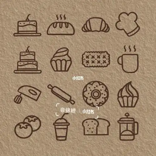 简笔画甜品 简笔画甜品 零食 简笔画图片大全-普车都