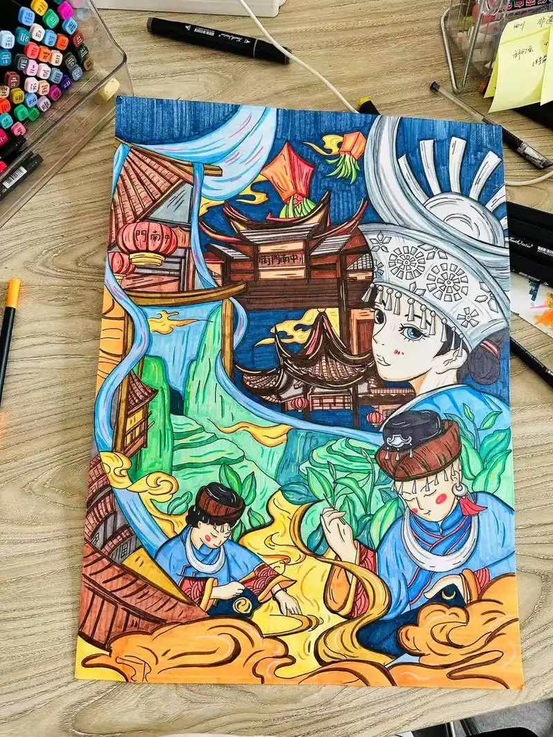 云南新时代贵州乡村振兴主题画