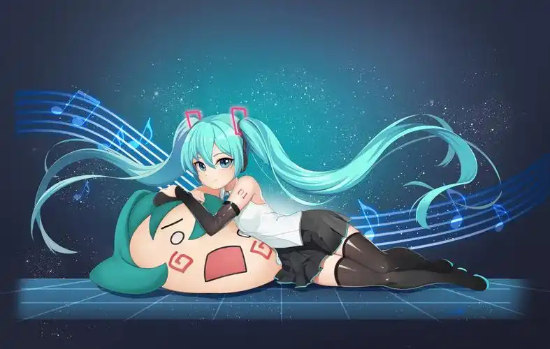 初音未来 音符 4k动漫图片,4k高清动漫图片,娟娟壁纸