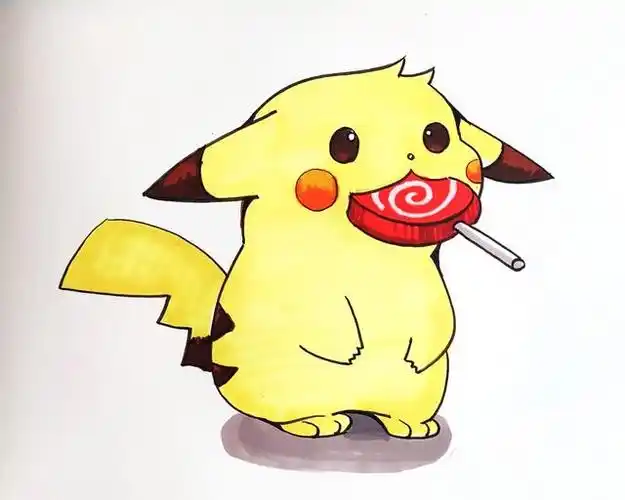 接下来我们就一起开画可爱的皮卡丘吧!