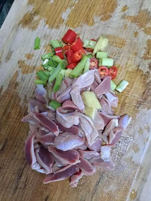 空气炸锅烤鸡胗