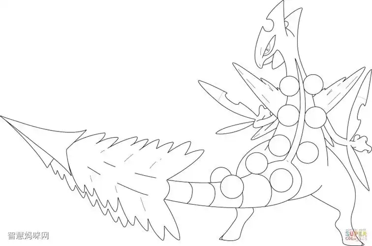 蜥蜴王动漫填色图片