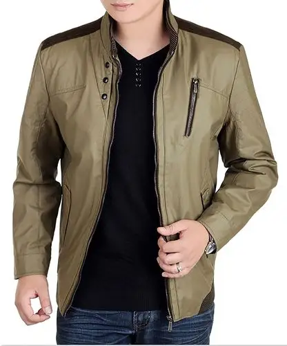 品牌立领修身潮男外套专柜正品14新款秋季新款男士3色可选 男装夹克