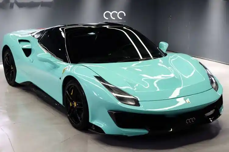 兰博基尼漫彩改色膜蒂芙尼蓝,代表爱情的蓝色_颜色_心水_永恒