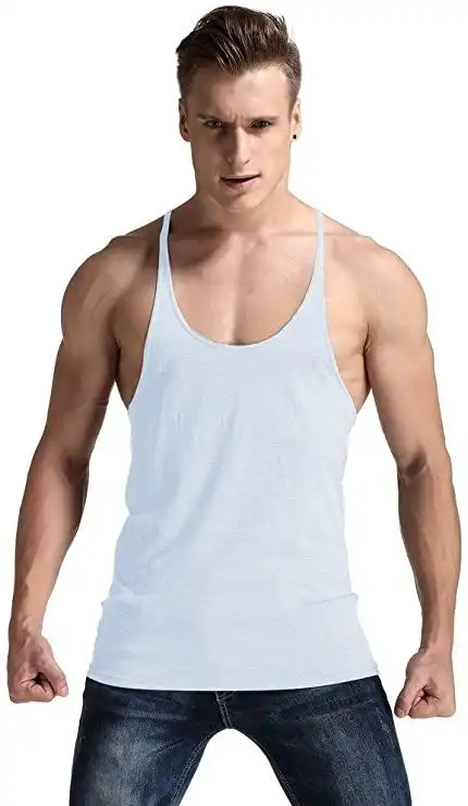 yaker 男士健身房背心背心*紧身吊带无袖肌肉衬衫
