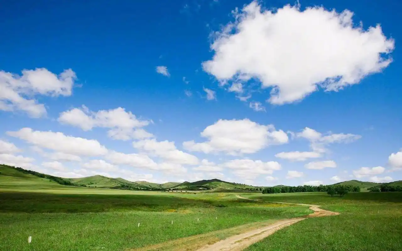 蓝色天空唯美风景图片高清壁纸