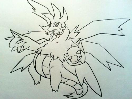 焰白酋雷姆简笔画教程步骤