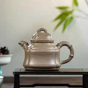 四方竹鼎壶