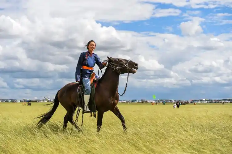草原女孩锡林花的暑期欢乐时光