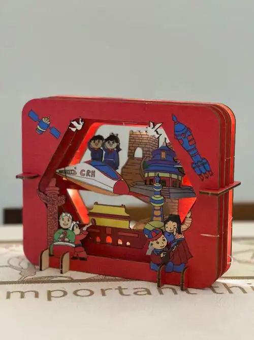 建军节手工diy摆件红色爱国主题社区活动制作材料包儿童涂色作品