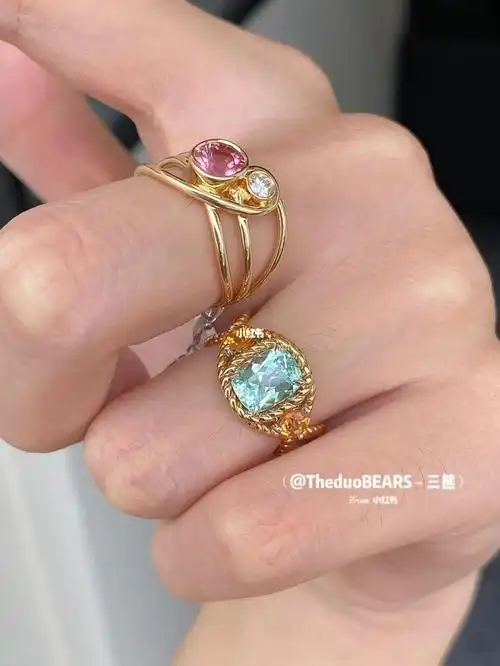 选tiffany蓝还是babypink碧玺戒指