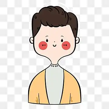 棕色短发可爱男生 免费png和psd图片素材