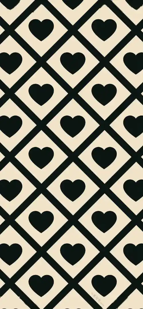 复古风黑白格子壁纸_壁纸_格子