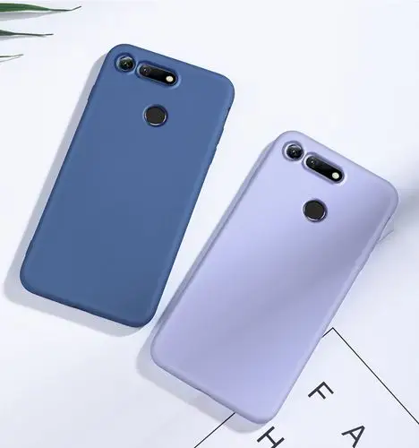 华为荣耀v20手机壳液态硅胶软壳v20保护套纯色pct-al10hw容耀v20防摔