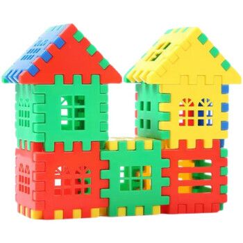 (lego)儿童早教拼插数字方块幼儿园男女孩塑料拼装大号房子积木玩具