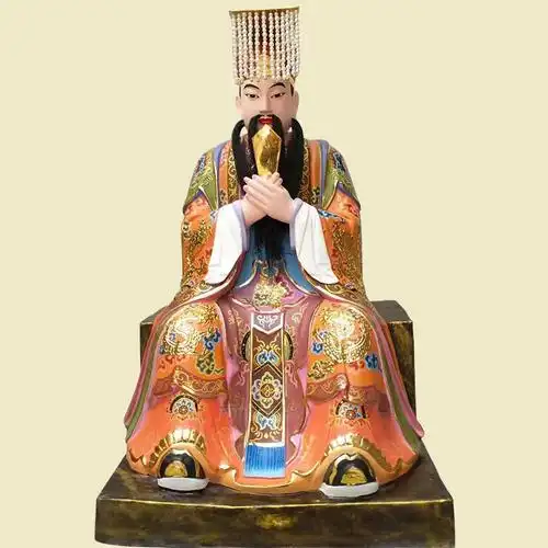定制玉皇大帝道教树脂塑像摆件温州厂家供应纯铜佛像神像法器摆件