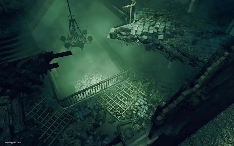 作品废墟战场游戏电影场景设计