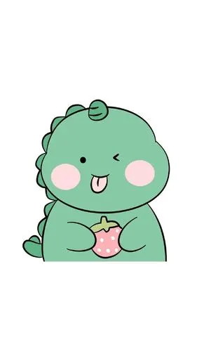 萌系可爱的小恐龙手机壁纸