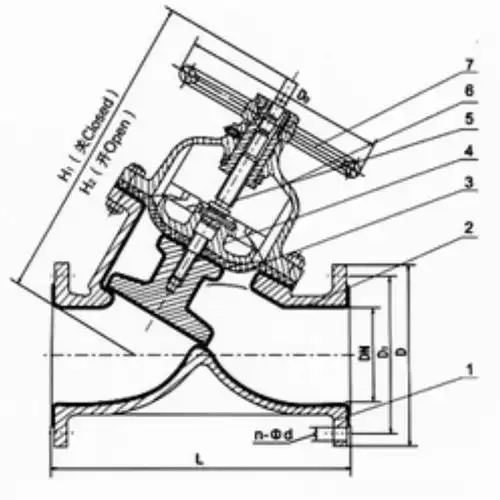 g45j6直流式衬胶隔膜阀