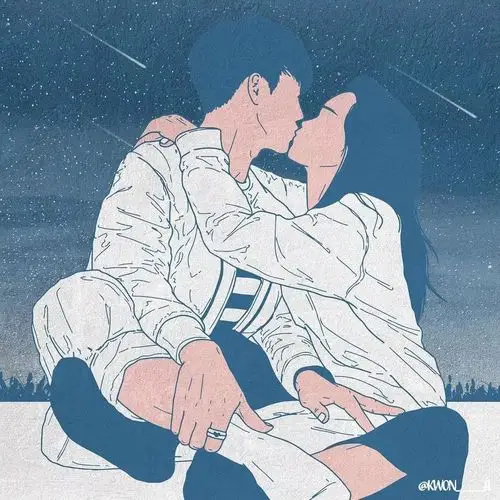 一组污而不低俗的热恋情侣插画每个甜蜜瞬间都让人看酸了