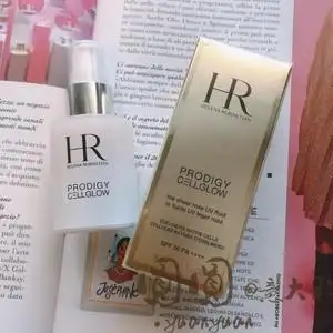 直邮hr赫莲娜prodigy cellglow 轻透防晒妆前底霜30ml spf50