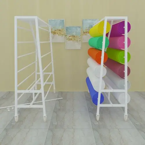 a型架移动样布架 纺织面料展示架  壁纸桌布面料色卡货架  现货