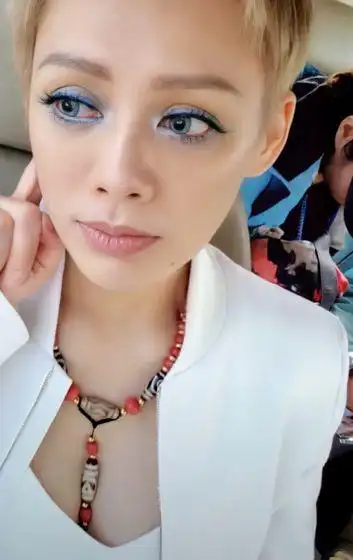 可见,宁静在综艺节目和现身机场时都时常戴着天珠.