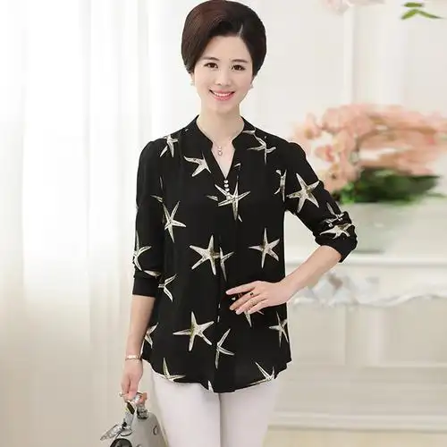 妈妈装夏装 上衣 长袖30-40 女士