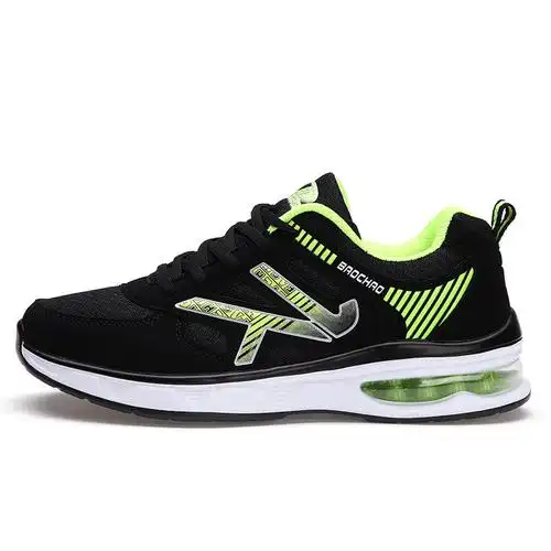 宝超2016新品鞋子休闲鞋潮流男鞋板鞋运动鞋 9116 黑绿色 43