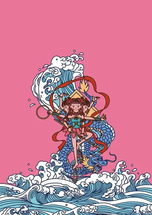 哪吒是中国传统文化中的一个重要形象,他代表着勇气,忠诚,成长和正义