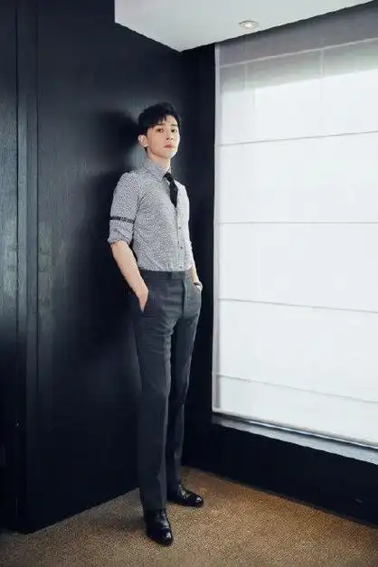 邓伦一身衬衫造型,从纯色到印花的样式,气质独特,帅气有魅力|西装