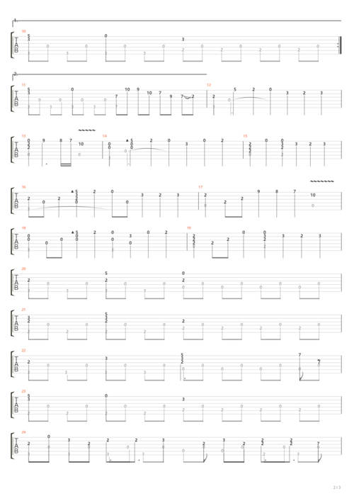 undertale(传说之下主题曲)吉他谱