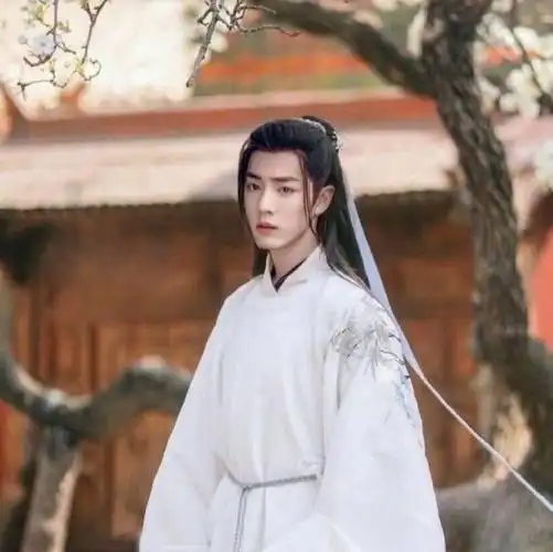 肖战《玉骨遥》手拿竹简目光远眺美如画:陌上人如玉,公子世无双|白衣