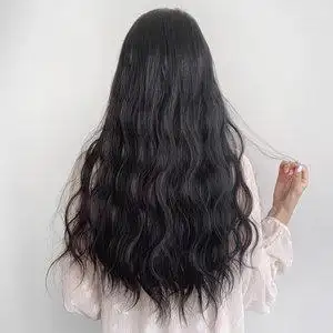 水波纹一片式无痕大波浪长卷发 u型隐形接发片假发女中长发假发片