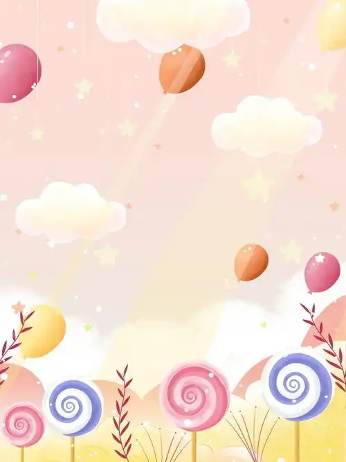 卡通儿童节海报背景设计素材