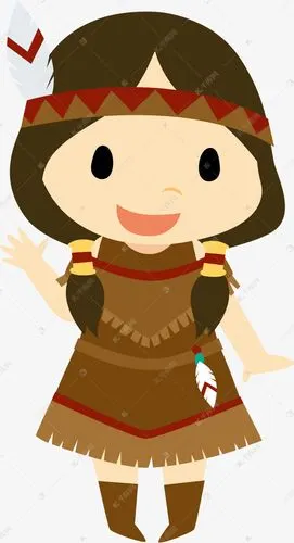 万圣节卡通原始人矢量素材