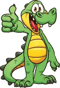 鳄鱼立体画图片