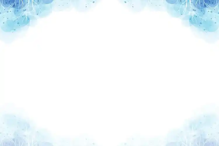 蓝色唯美水彩ppt背景图片